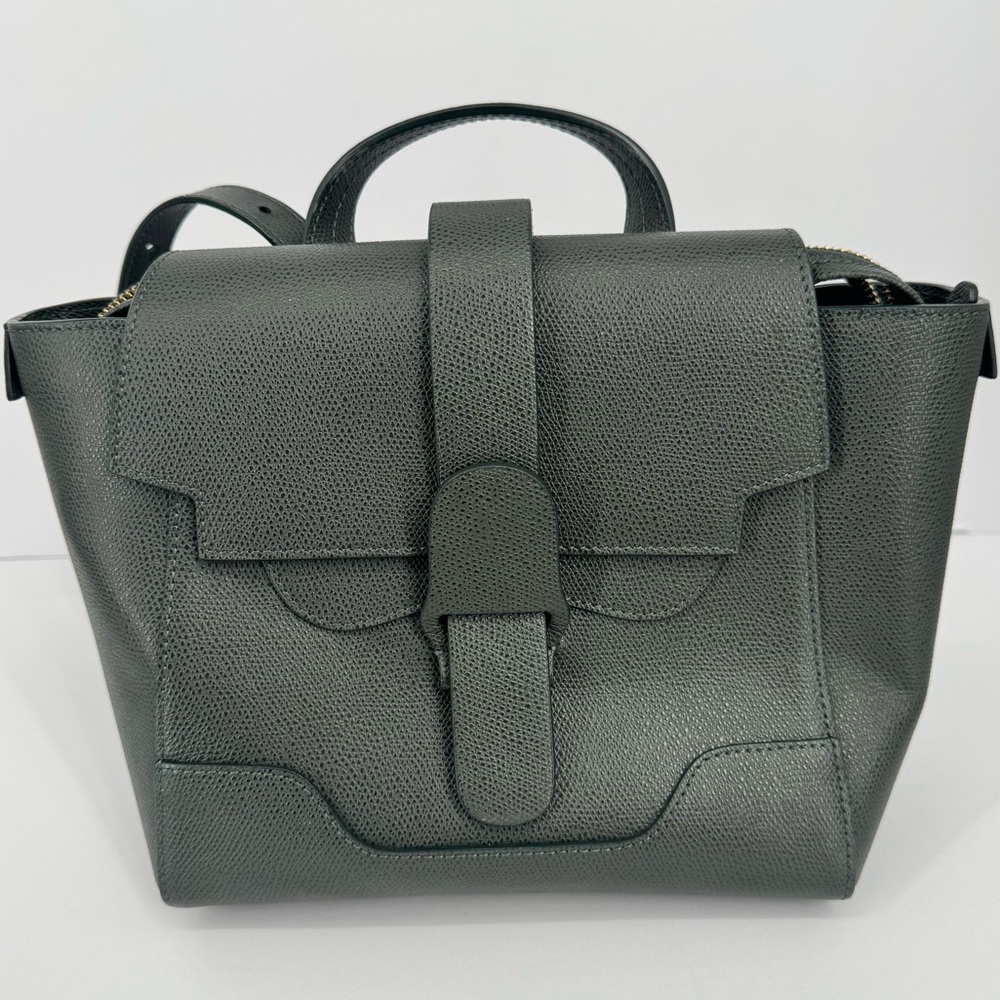 Senreve Maestra Dark Forest Green 4 Way Leather Bag Backpack Satchel Crossbody